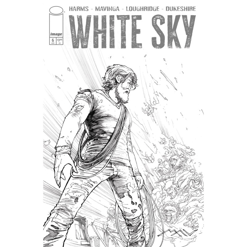 WHITE SKY 6 CVR C JP MAVINGA B&W VAR (MR)