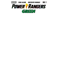 POWER RANGERS GREEN 1 D BLANK SKETCH VARIANT