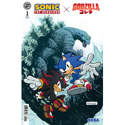 SONIC THE HEDGEHOG X GODZILLA 2 VARIANT B (CATALAN)