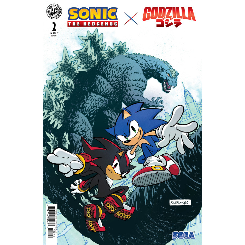 SONIC THE HEDGEHOG X GODZILLA 2 VARIANT B (CATALAN)