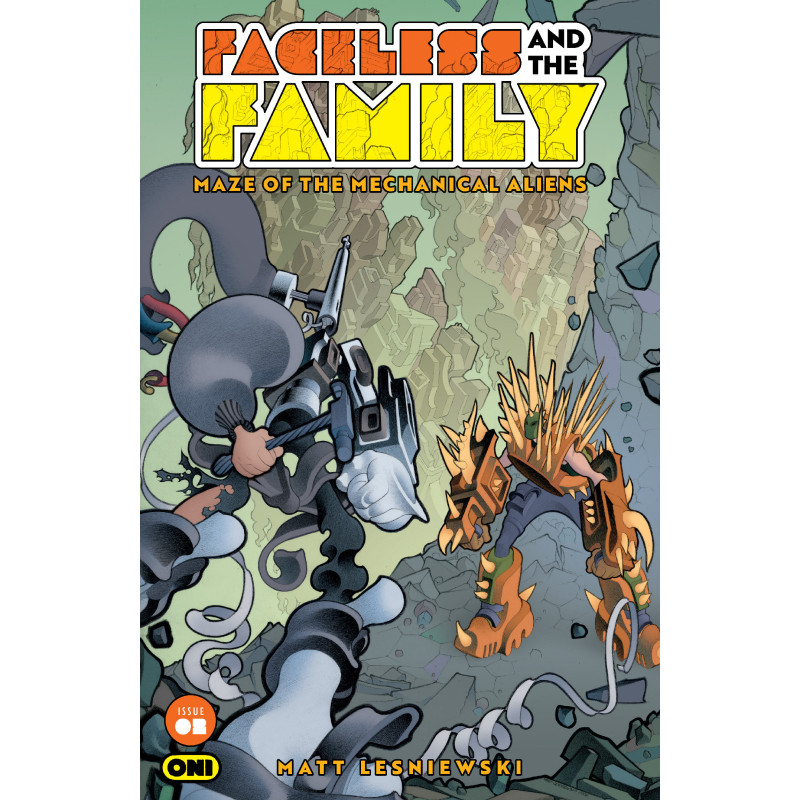 FACELESS AND THE FAMILY MAZE OF THE MECHANICAL ALIENS 2 CVR A MATT LESNIEWSKI
