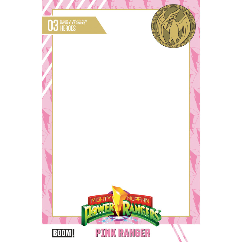 MIGHTY MORPHIN POWER RANGERS (2026) 3 D TRADING CARD BLANK SKETCH VARIANT