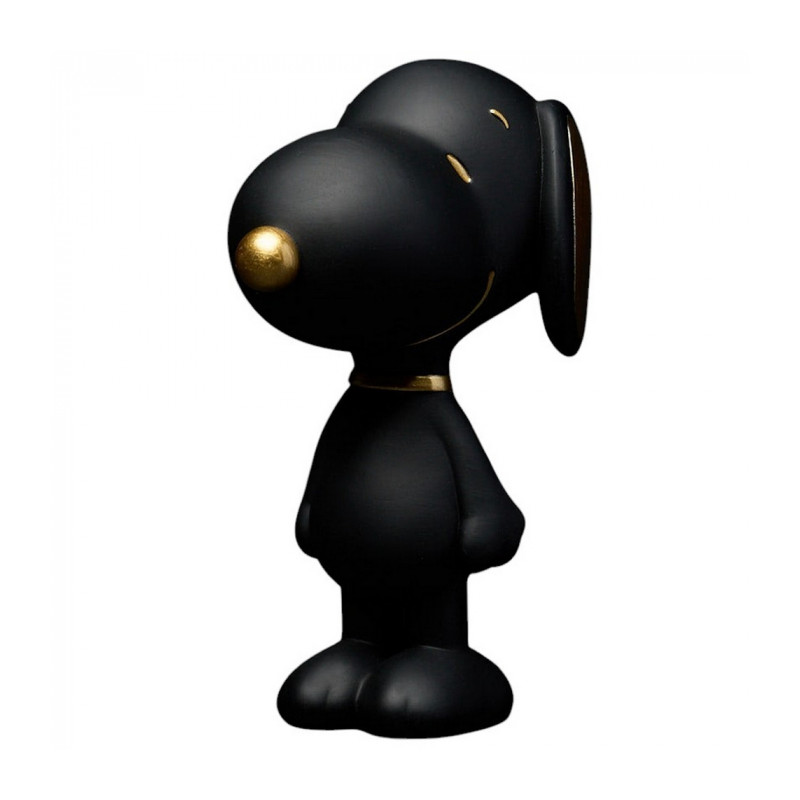 PEANUTS FIGURINE SNOOPY NOIR ET OR 12 CM