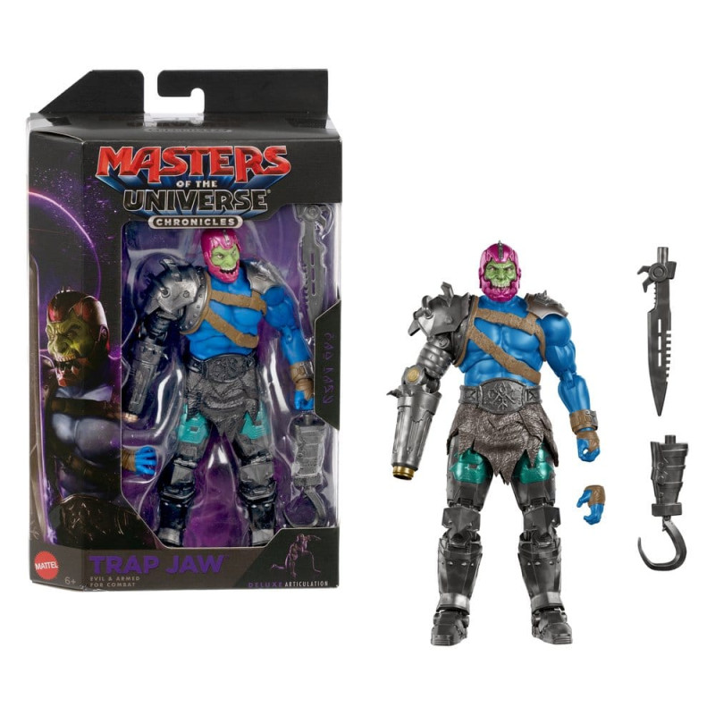 TRAP JAW MASTERS OF THE UNIVERSE 2026 MOVIE CHRONICLES MOTU FIGURINE 18 CM