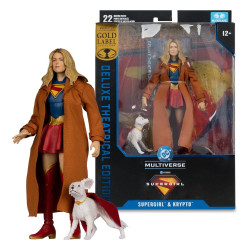 SUPERGIRL TRENCH COAT AND KRYPTO 2026 DC THEATRICAL EDITION FIGURINE 17 CM