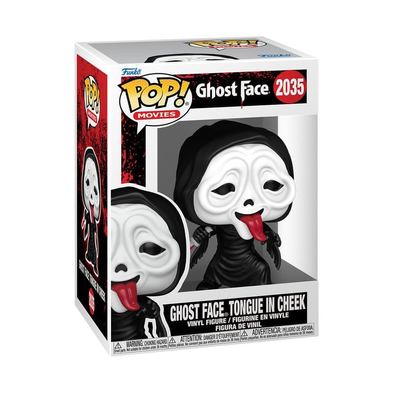 SCREAM GHOST FACE WITH TONGUE POP MOVIES VINYL FIGURINE 9 CM
