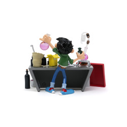 GASTON LAGAFFE LE PETIT CHIMISTE FIGURINE PIXI 8 CM