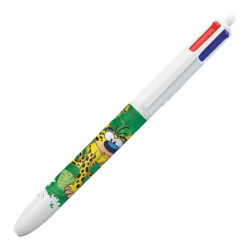 STYLO BIC 4 COULEURS MARSUPILAMI DECORT VERT ROSE OU BLEU