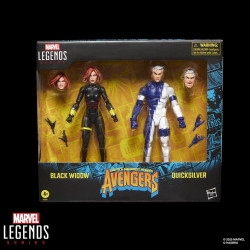 BLACK WIDOW AND QUICKSILVER MARVEL LEGENDS FIGURINE 15 CM