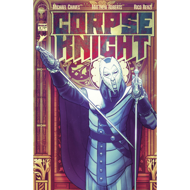 CORPSE KNIGHT 3 (OF 6) CVR D INC 1:25 NIMIT MALAVIA STAINED GLASS VAR
