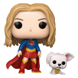 SUPERGIRL AVEC KRYPTO SUPERGIRL 2026 POP HEROES VINYL FIGURINE 9 CM