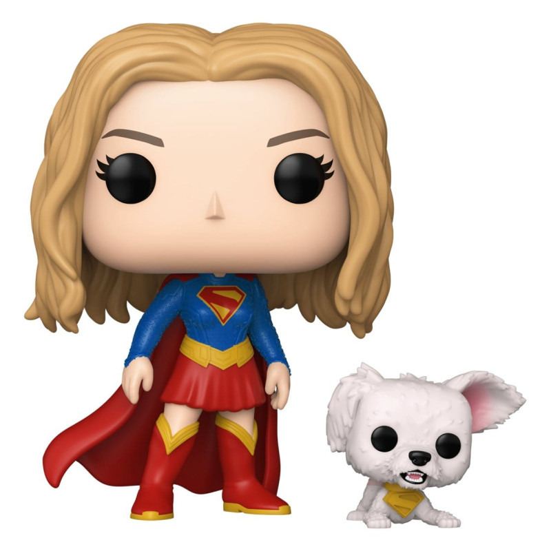 SUPERGIRL AVEC KRYPTO SUPERGIRL 2026 POP HEROES VINYL FIGURINE 9 CM