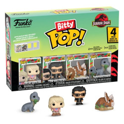 JURASSIC PARK PACK 4 FIGURINES BITTY POP SERIES TRICERATOPS VINYL FIGURINE 2 CM