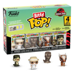 JURASSIC PARK PACK 4 FIGURINES BITTY POP SERIES 2 VINYL FIGURINE 2 CM