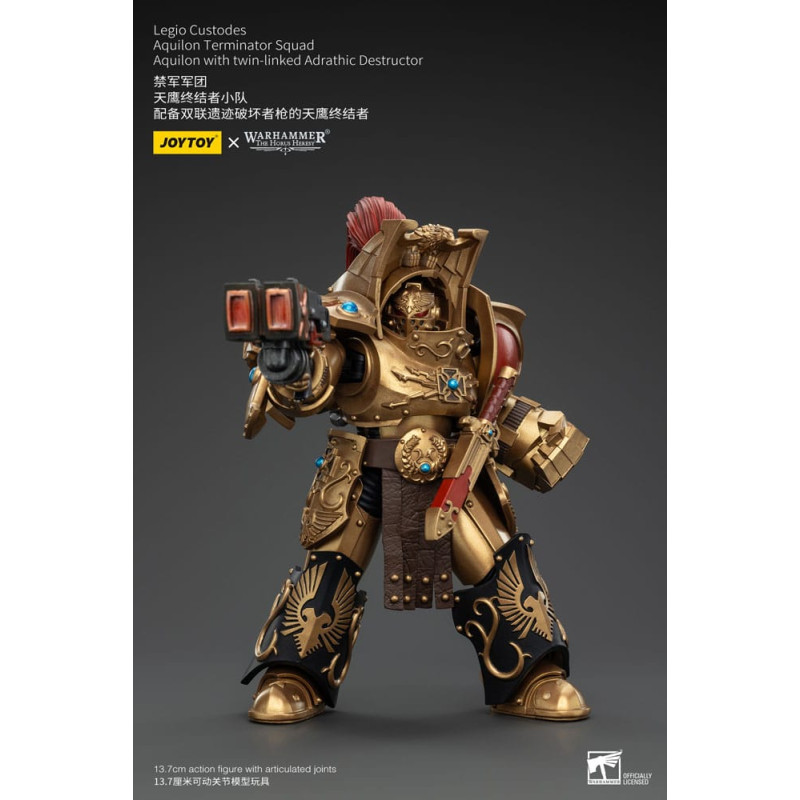 WARHAMMER HORUS HERESY CUSTODES AQUILON TERMINATOR TWIN LINKED ADRATHIC DESTRUCTOR 14 CM