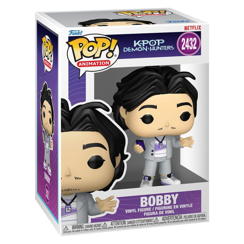 BOBBY KPOP DEMON HUNTERS POP ANIMATION VINYL FIGURINE 9 CM