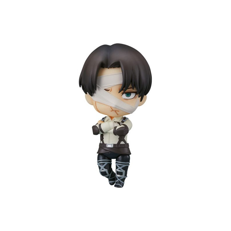 LEVI ACKERMAN ATTACK ON TITAN FIGURINE NENDOROID THE FINAL SEASON VER 10 CM