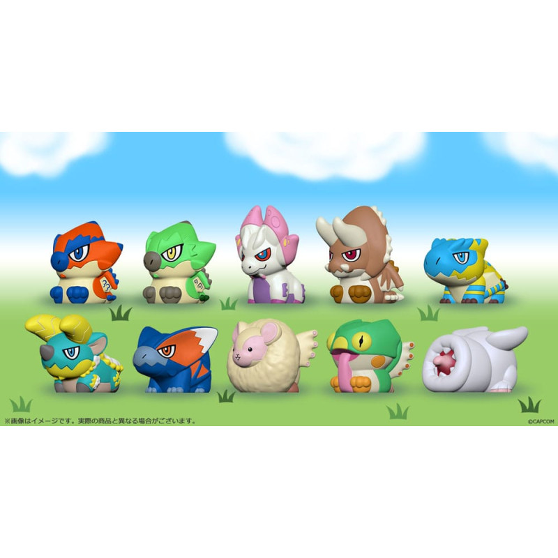 MONSTER HUNTER FIGURE 5 CM BLIND BOX BUILDER TRADING BOITE MYSTERE FINGER PUPPET VOL 1