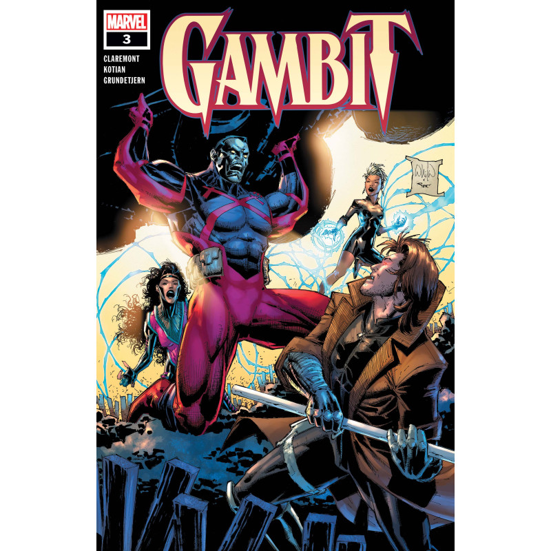 GAMBIT 3 SIGNED BY CLAREMONT