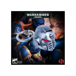 WARHAMMER 40K PORTE-CLES METAL SPACE MARINE PRIMARIS HELMET