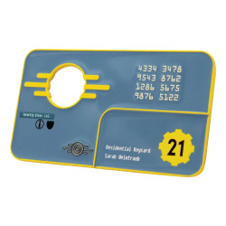 FALLOUT NEW VEGAS REPLIQUE CARTE DE SECURITE VAULT 101 EDITION LIMITEE
