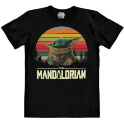 STAR WARS MANDALORIAN LITTLE YODA T SHIRT EASY FIT BLACK XL
