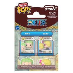 ZORO ET SANJI ONE PIECE BITTY POP VINYL FIGURINES 2 CM
