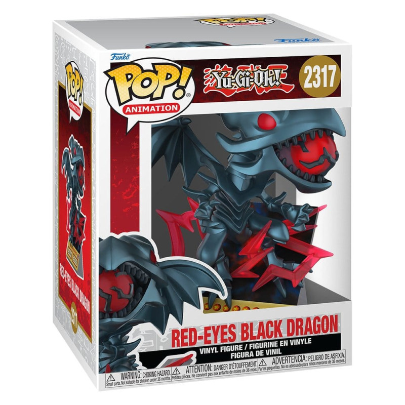 RED EYES BLACK DRAGON YU GI OH POP PREMIUM VINYL FIGURINE 9 CM