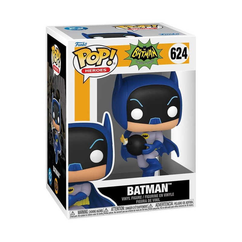 BATMAN 66 WITH BOMB DC COMICS POP HEROES VINYL FIGURINE 9 CM