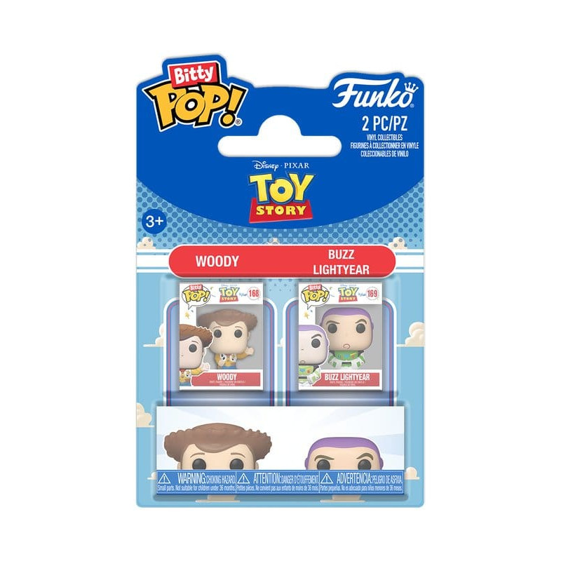 WOODY AND BUZZ TOY STORY 5 BITTY POP VINYL FIGURINE 2 CM