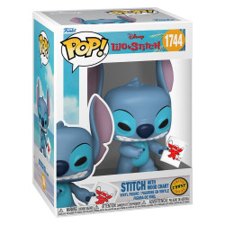 STITCH WITH MOOD CHART LILO ET STITCH POP VINYL EDITION LIMITEE CHASE FIGURINE 9 CM
