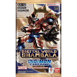 DIGIMON CARD GAME EXTRA BOOSTER DIGITAL WORLD SHAMBALA 12 CARTES PAR PACK VERSION ANGLAISE