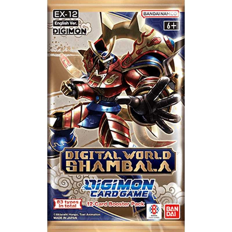 DIGIMON CARD GAME EXTRA BOOSTER DIGITAL WORLD SHAMBALA 12 CARTES PAR PACK VERSION ANGLAISE