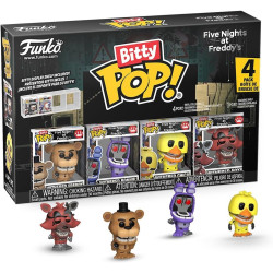 FIVE NIGTS AT FREDDY S CHICA PACK 4 FIGURINES BITTY POP VINYL WITH CHASE 2 CM