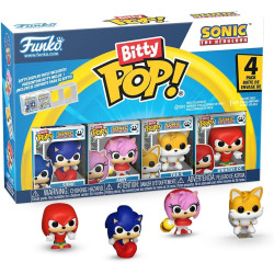 SONIC THE HEDGEHOG SONIC PACK 4 FIGURINES BITTY POP VINYL WITH CHASE 2 CM