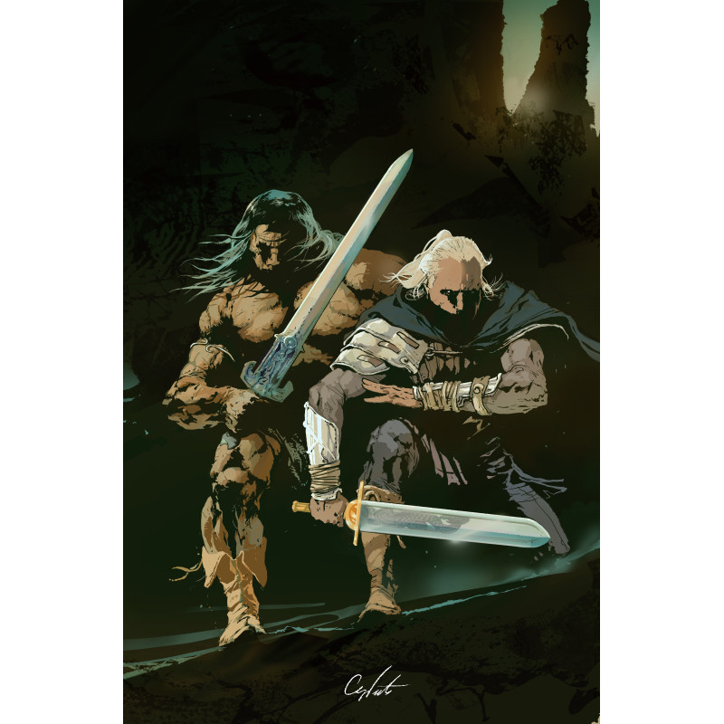 CONAN THE BARBARIAN AND DRAGONERO 5 (OF 7) CVR B STEVAN SUBIC VIRGIN CARDSTOCK VAR (MR)