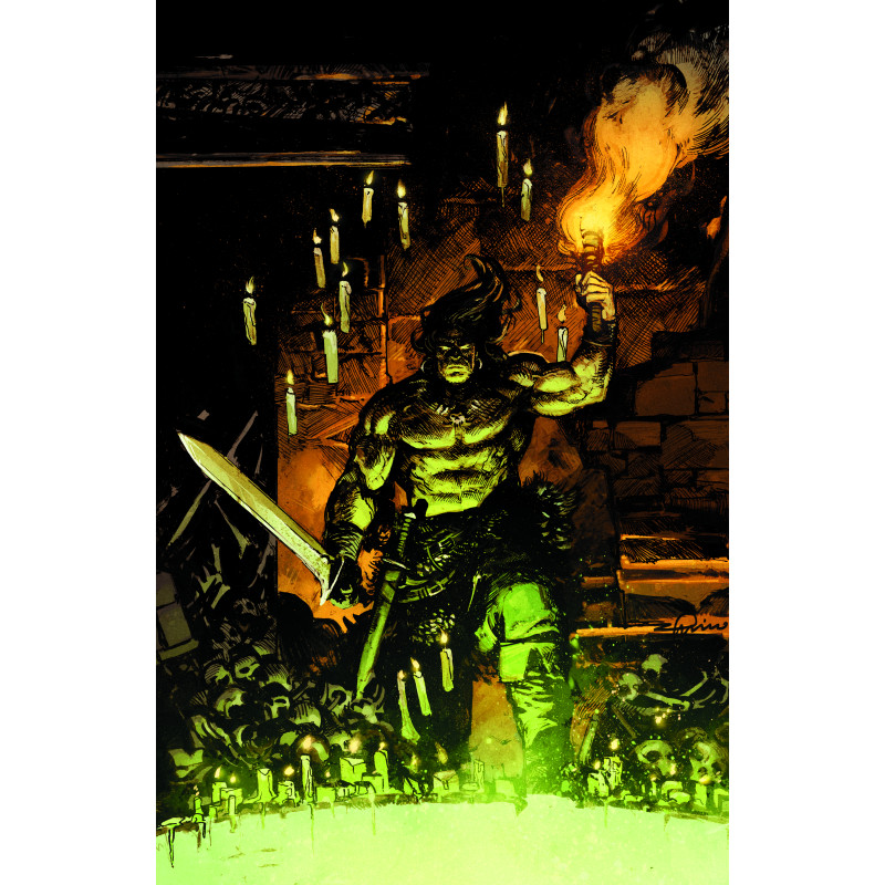 CONAN THE BARBARIAN TIDES OF THE TYRANT KING 1 (OF 4) CVR J GERARDO ZAFFINO VIRGIN CARDSTOCK VAR (MR)