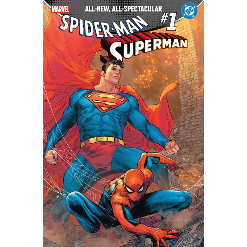 DF MARVEL/DC SPIDERMAN/SUPERMAN 1 MARCO CHECCHETTO COMICXPOSURE EXCLUSIVE Allocations may occur.