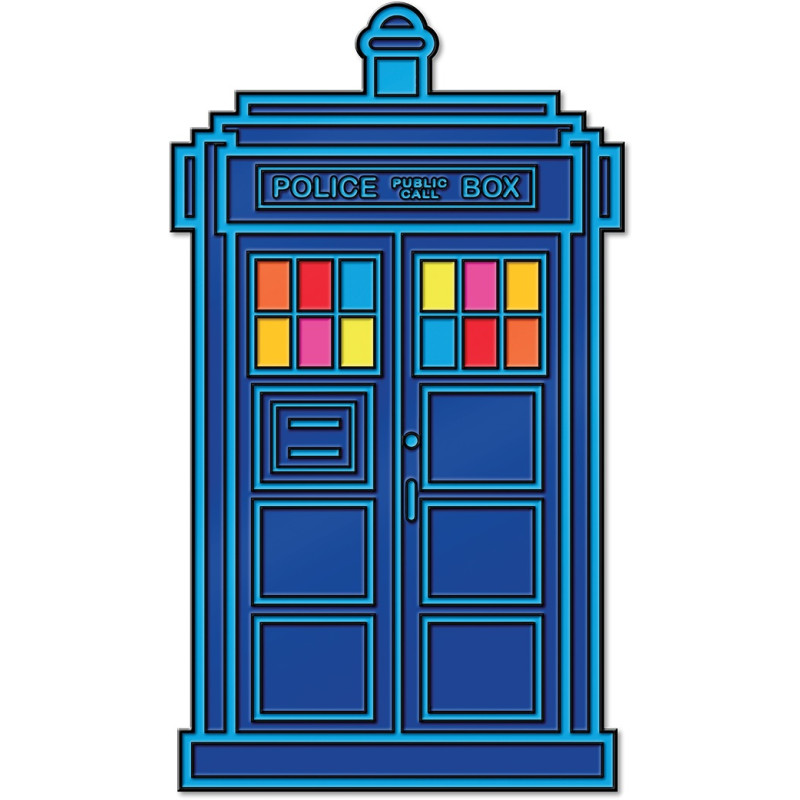DOCTOR WHO FIFTEENTH DOCTORS CHROMATIC TARDIS ENAMEL PIN BADGE