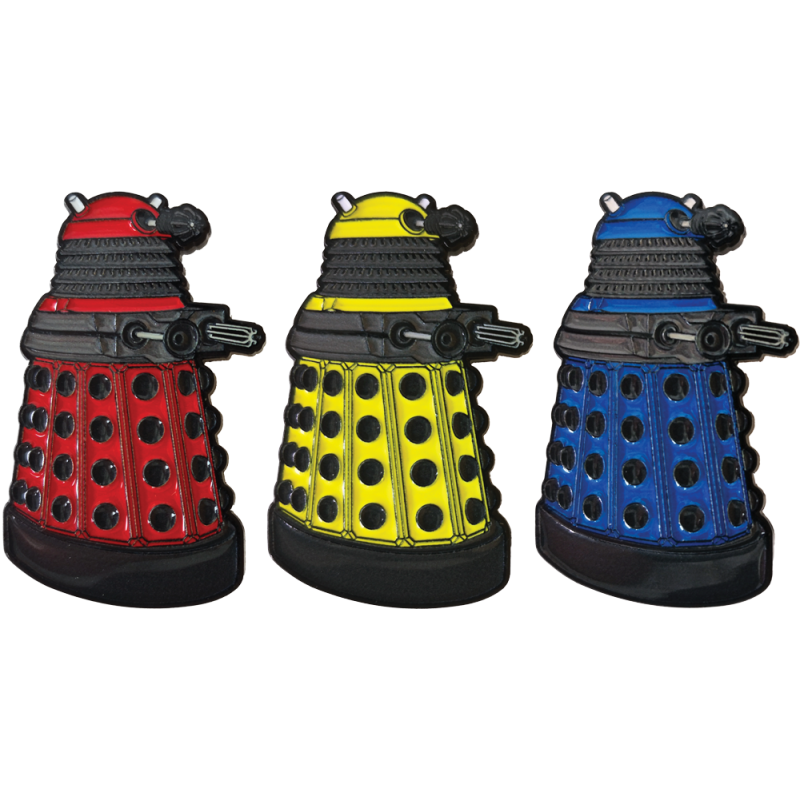 DOCTOR WHO PARADIGM DALEKS ENAMEL PIN BADGE