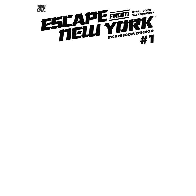 ESCAPE FROM NEW YORK ESCAPE FROM CHICAGO 1 CVR F BLANK SKETCH CARD STOCK VAR