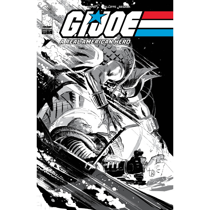 GI JOE A REAL AMERICAN HERO 332 CVR B LEE WEEKS B&W VAR