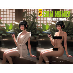 GUN HONEY DOUBLES DOWN 4 (OF 4) CVR E RARE TEMPTER WRAPAROUND NUDE CLOTHED BAGGED VAR (MR)