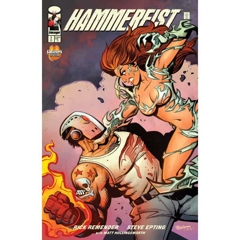 HAMMERFIST 2 CVR C BRETT PARSON WITCHBLADE TEAM UP VAR (MR)