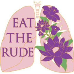HANNIBAL EAT THE RUDE LUNGS ENAMEL PIN BADGE