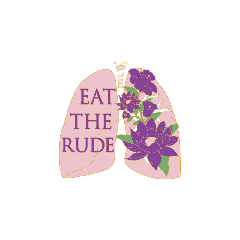 HANNIBAL EAT THE RUDE LUNGS ENAMEL PIN BADGE