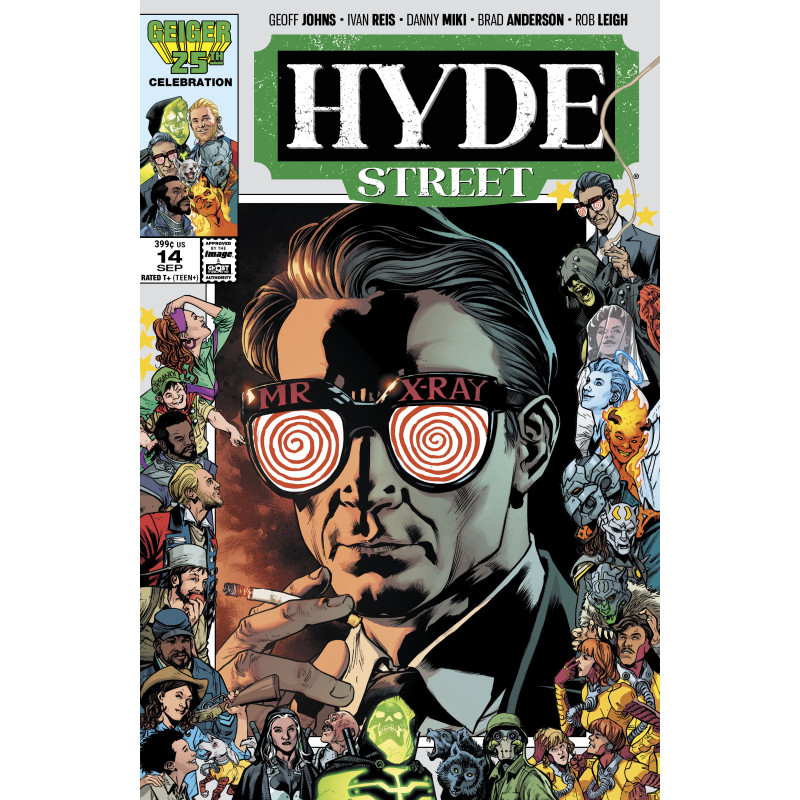 HYDE STREET 14 CVR C BRYAN HITCH & BRAD ANDERSON GEIGER 25 ANNIVERSARY VAR