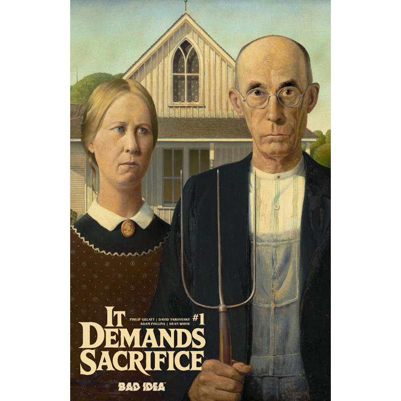 IT DEMANDS SACRIFICE 1 (OF 4) CVR E GRANT WOOD OLD MASTERS VAR