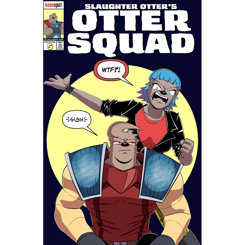 OTTER SQUAD 5 CVR C MATT RODGERS SPOT FOIL BAGGED WITH TRADING CARD VAR