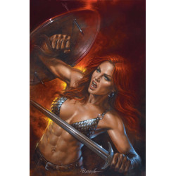 RED SONJA SHE DEVIL WITH A SWORD 5 CVR F LUCIO PARRILLO METAL PREMIUM VAR